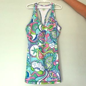 Lilly Pulitzer workout top.